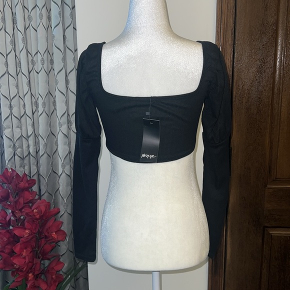 Nasty Gal - Be There Or Be Square Neck Ribbed Top - Picture 3 of 3